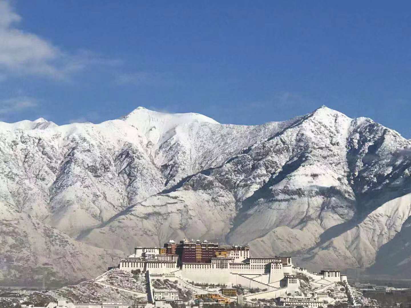 Winter view of Potala Palace Tibet